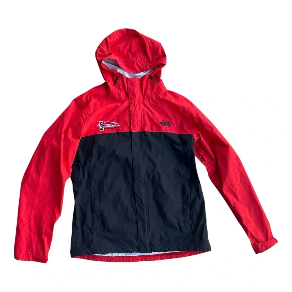 ⛰️ The North Face Men’s‎ Waterproof Shell Jacket 🔴 Size L Hooded Rain Coat
